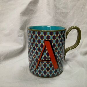 Anthropologie Parker Monogram Mug